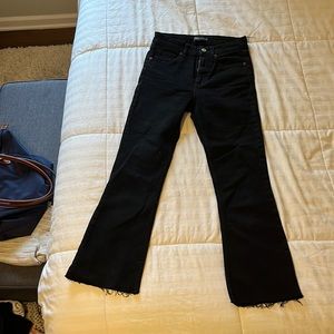 Black flare jeans